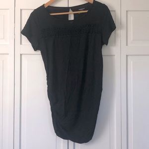 Motherhood Maternity black shortsleeved top.